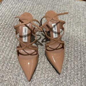 Jimmy Choo Azia Pump in Ballet Pink. Size 37.5